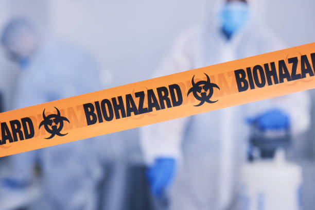 Professional Blood Cleanup technician working in Massapequa Park, NY
